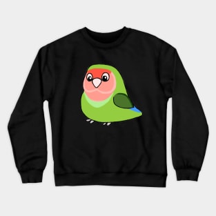 Cute peach faced lovebird Crewneck Sweatshirt